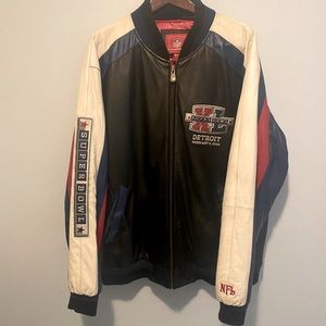 2006 Vintage leather Super Bowl XL authentic NFL jacket for men